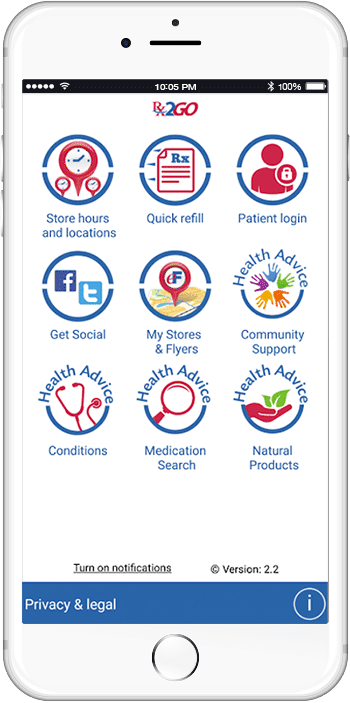 PharmaChoice Rx2Go App