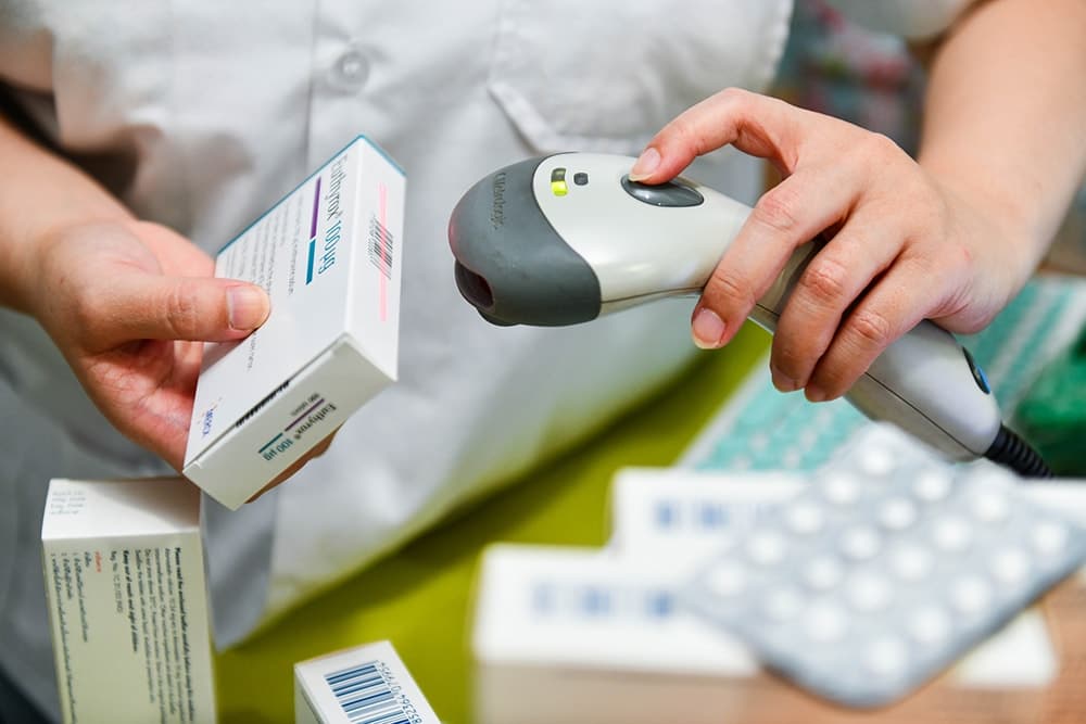 scanning at pharmacy