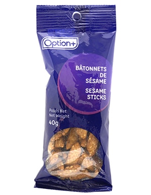 sesame sticks option+
