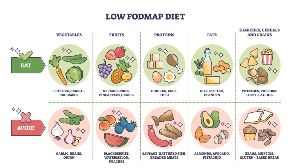 low FODMAP diet foods to support gut health