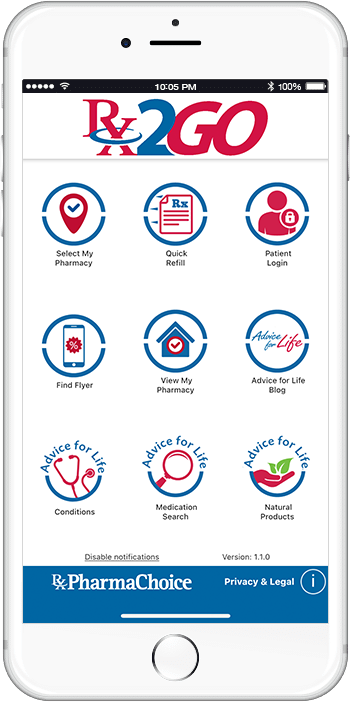 PharmaChoice Rx2Go App