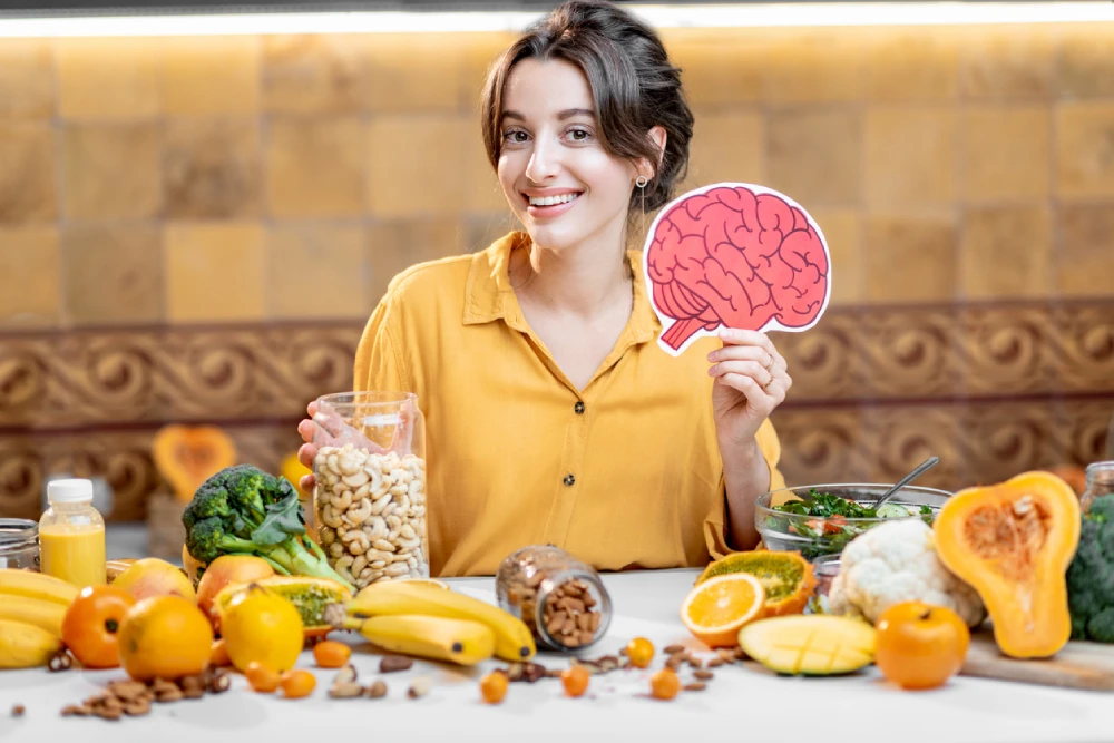 spread of healthy food options that support women's brain health
