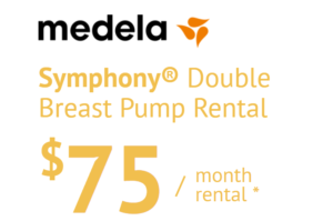 Medela breast pump rental advertisement
